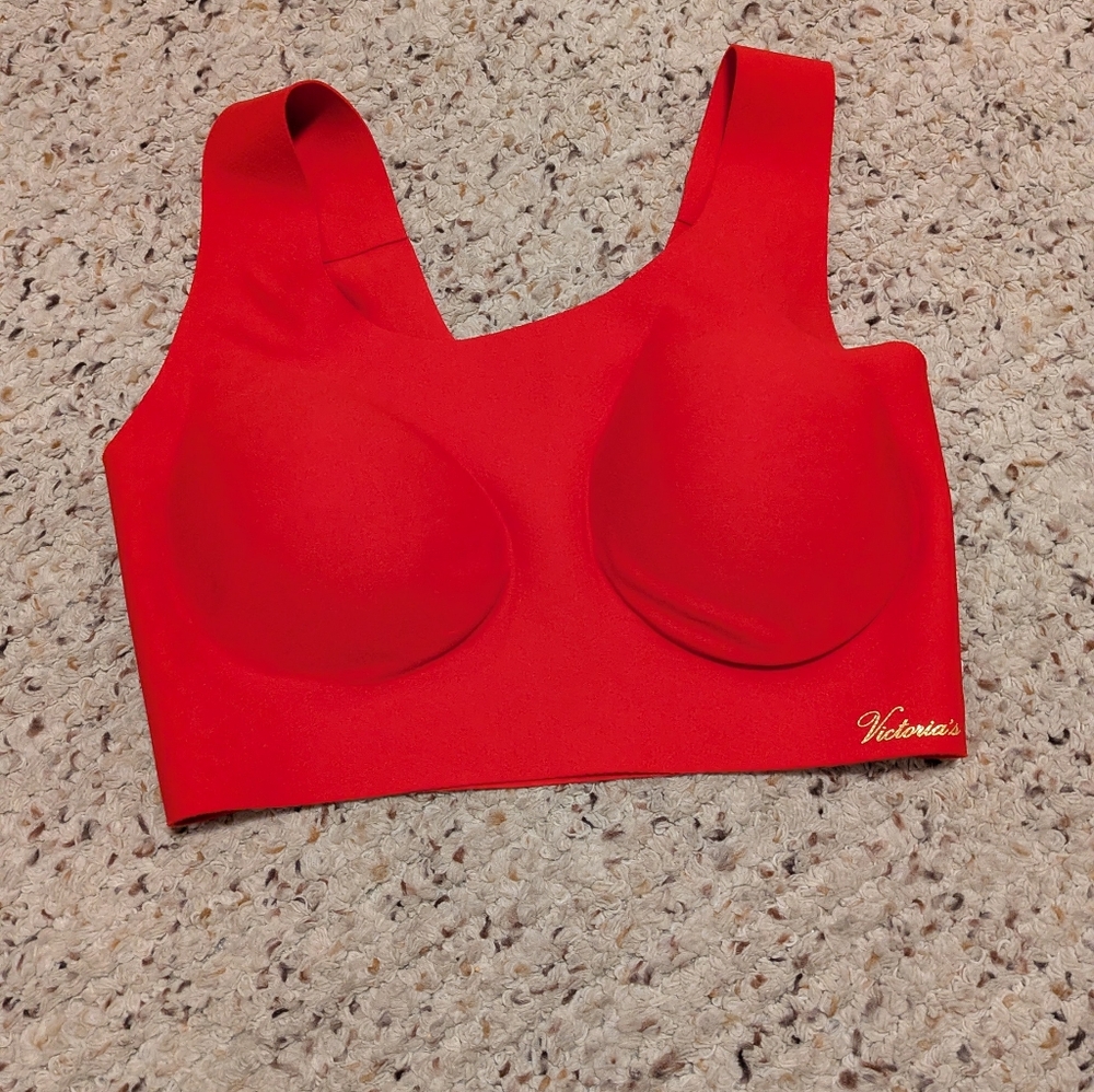 Victoria's Secret Red Bra with Wide Straps and Full Coverage - Picture 2 of 5
